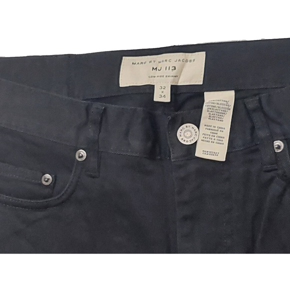 Marc by Marc Jacobs MJ 113 Low Rise Skinny Black Jeans 30x34 NWT $198 - Picture 13 of 16